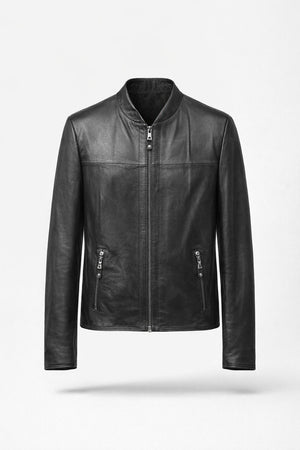 'Luther' Leather Bomber Jacket