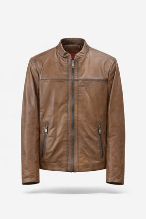 'Luther' Leather Bomber Jacket