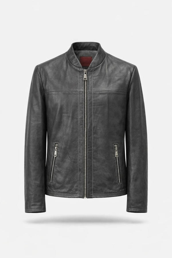 'Luther' Leather Bomber Jacket