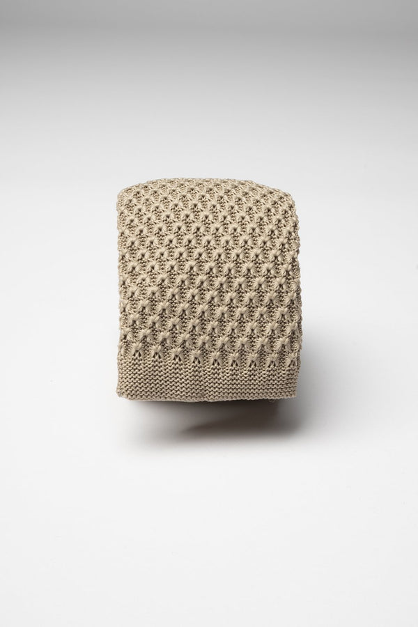 Beige Knitted Tie