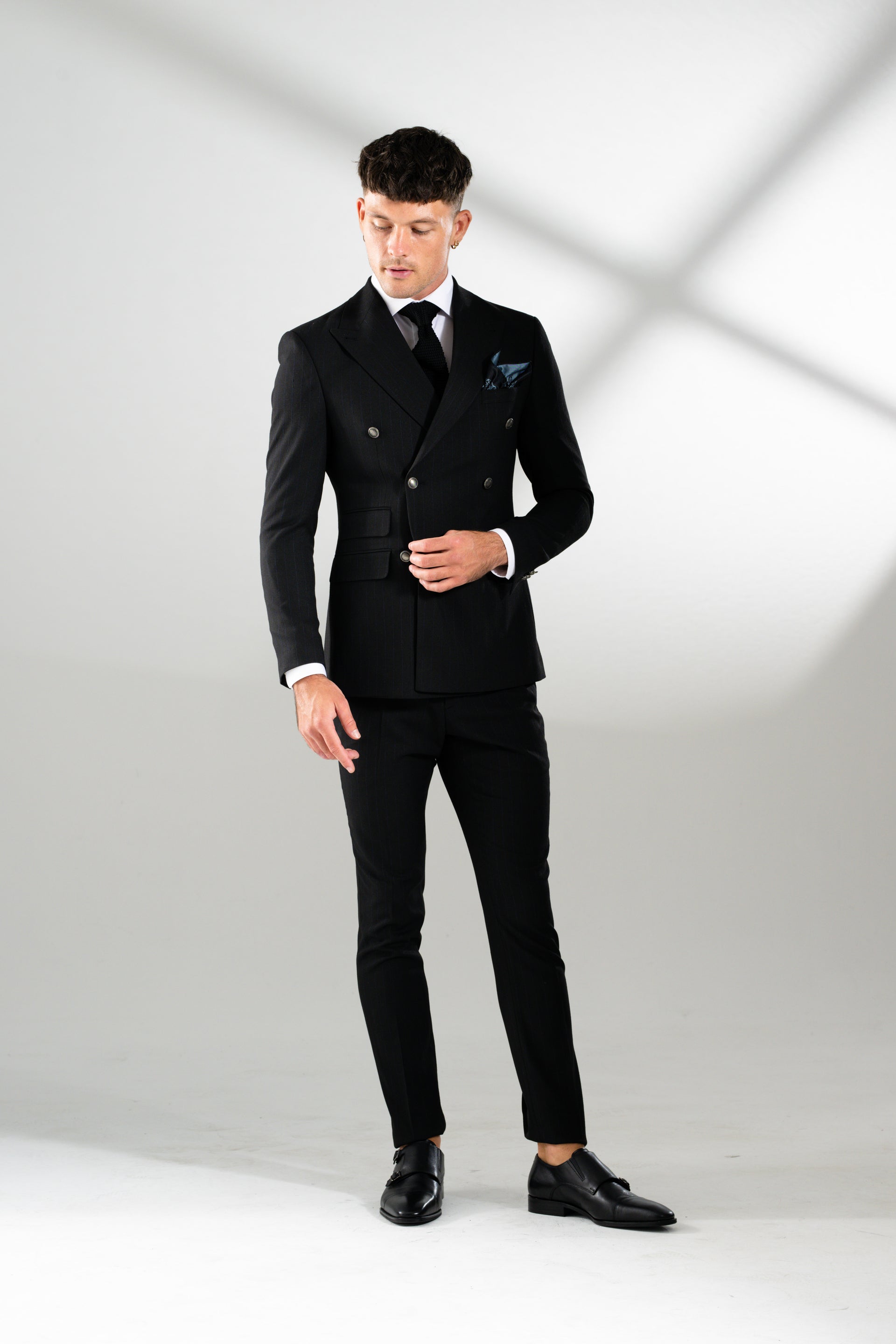 Mens 2 Piece Suit Slim Fit Sequin Shiny One Button Tuxedo Black Sequin  Jacket Pants Sets - China Suit and Men Suit price | Made-in-China.com