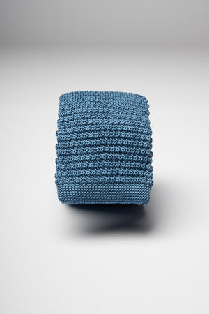 Dusty Blue Knitted Tie