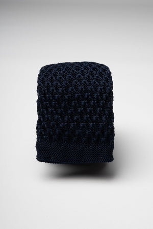 Navy Knitted Tie
