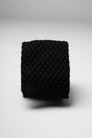 Black Knitted Tie