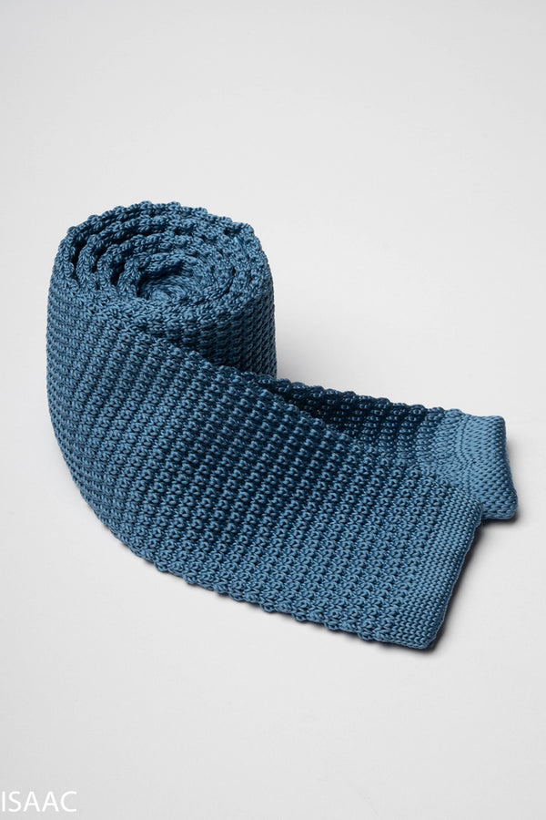 Dusty Blue Knitted Tie