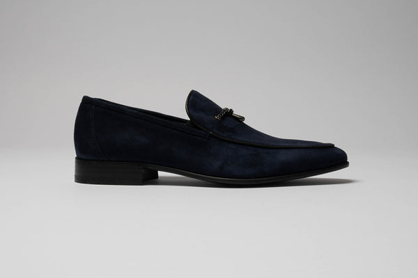 Navy Nubuck Loafer