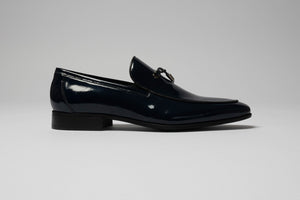 Navy Patent Loafer