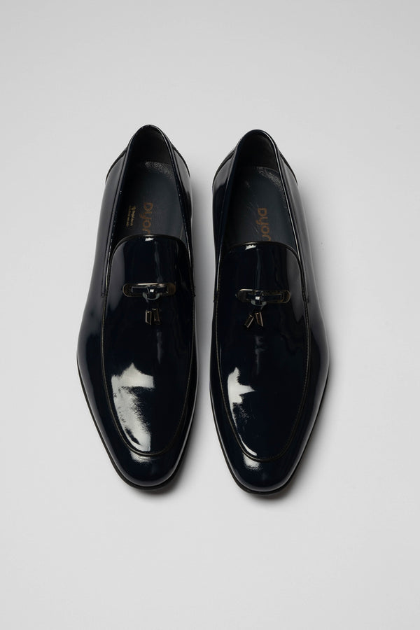 Navy Patent Loafer