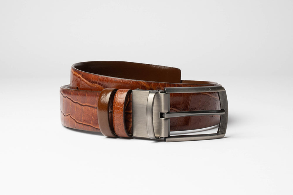 'Turo' Reversible Leather Belt