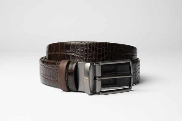 'Turo' Reversible Leather Belt