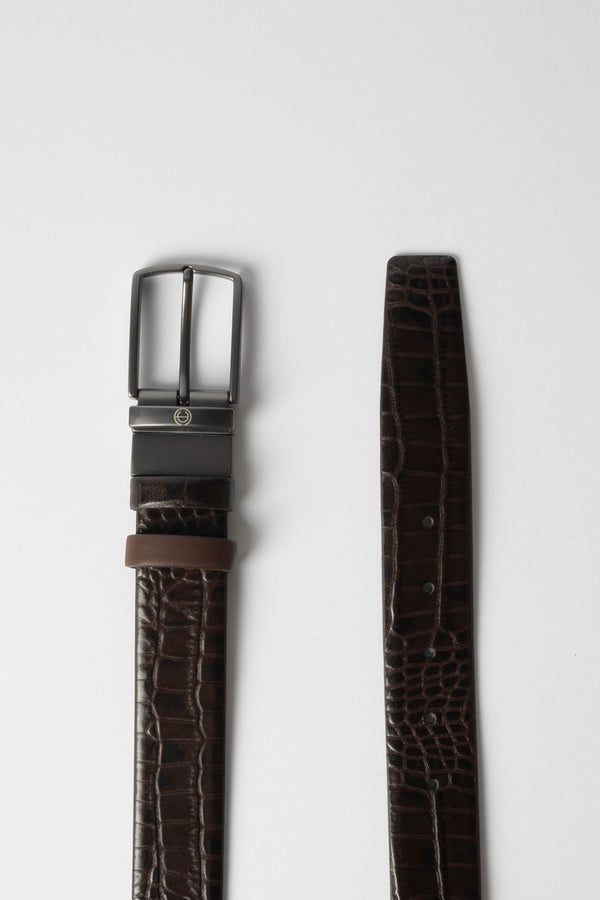'Turo' Reversible Leather Belt