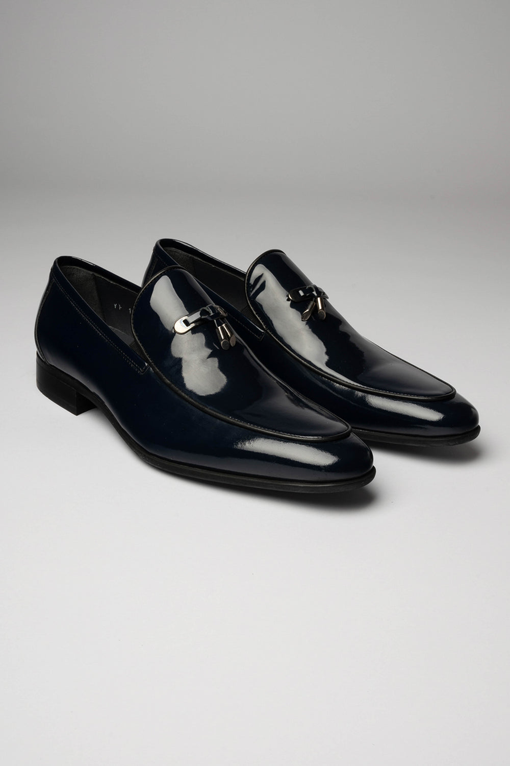 Navy Patent Loafer